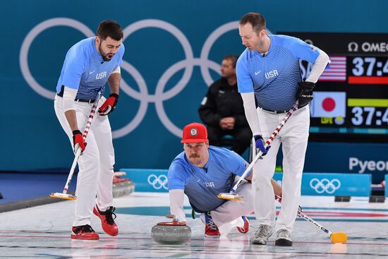 2018 Winter Olympics. Curling. Men. Day Five
