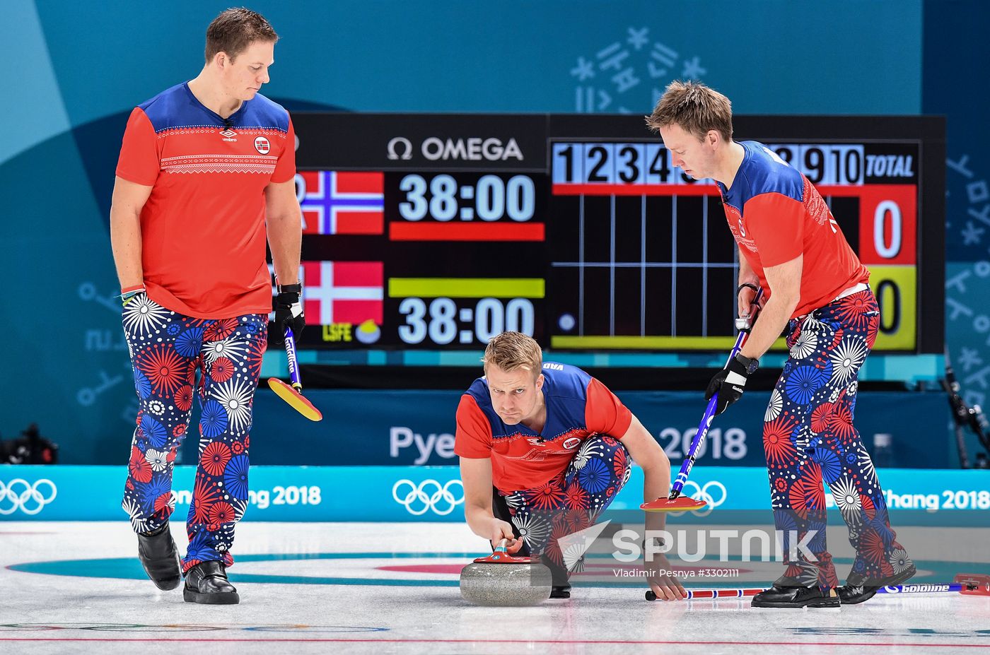 2018 Winter Olympics. Curling. Men. Day Five