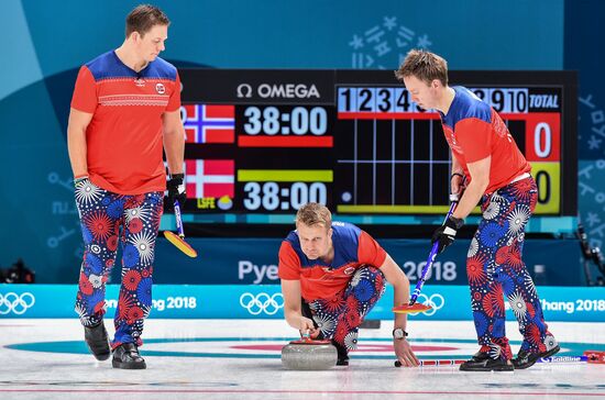 2018 Winter Olympics. Curling. Men. Day Five