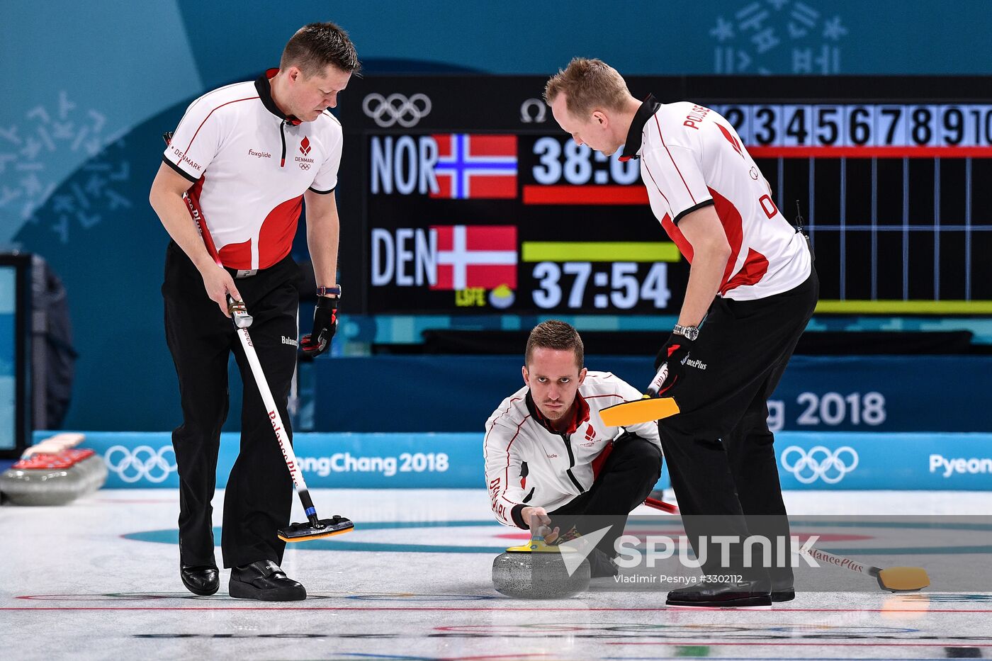 2018 Winter Olympics. Curling. Men. Day Five