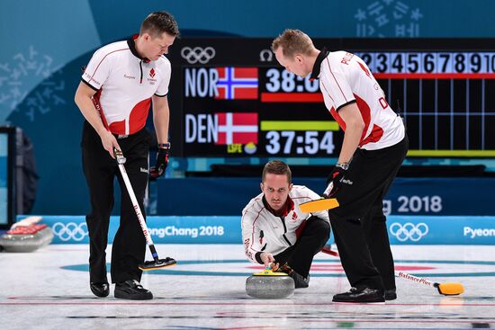 2018 Winter Olympics. Curling. Men. Day Five
