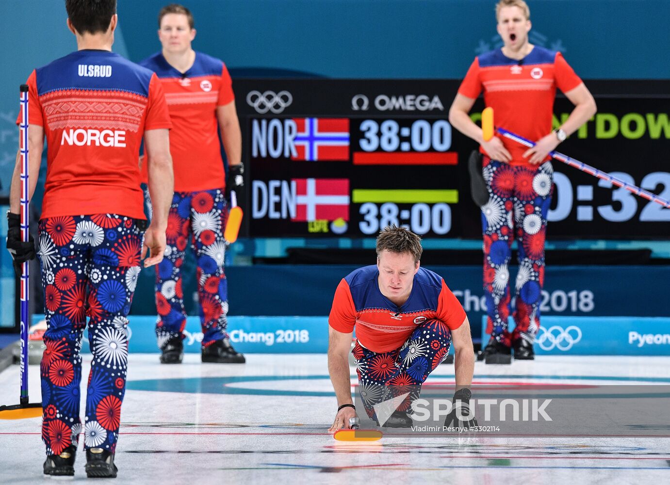 2018 Winter Olympics. Curling. Men. Day Five