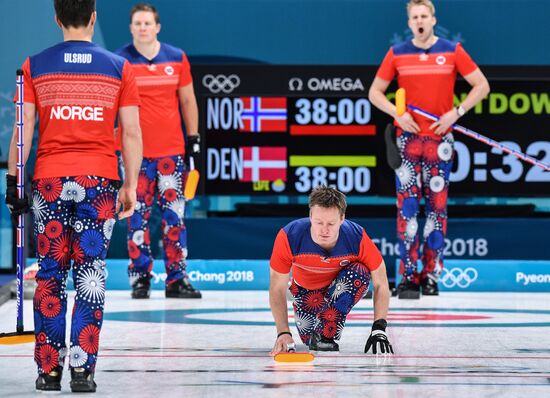 2018 Winter Olympics. Curling. Men. Day Five