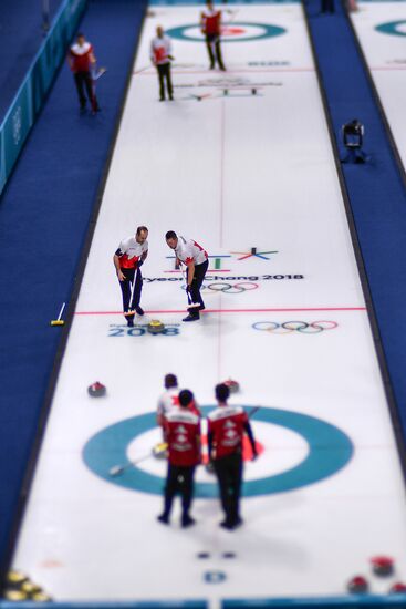 2018 Winter Olympics. Curling. Men. Day Five