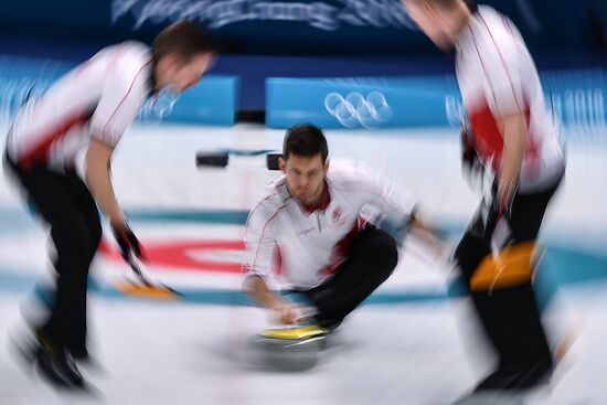2018 Winter Olympics. Curling. Men. Day Five