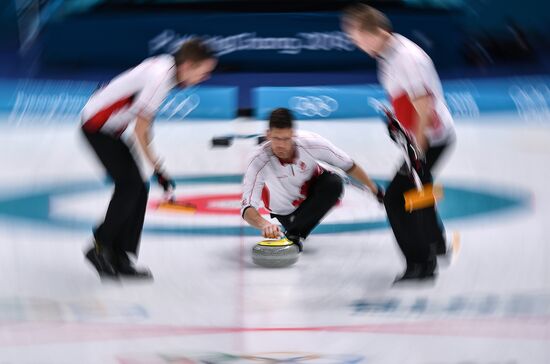 2018 Winter Olympics. Curling. Men. Day Five