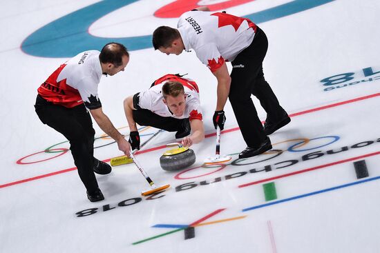 2018 Winter Olympics. Curling. Men. Day Five