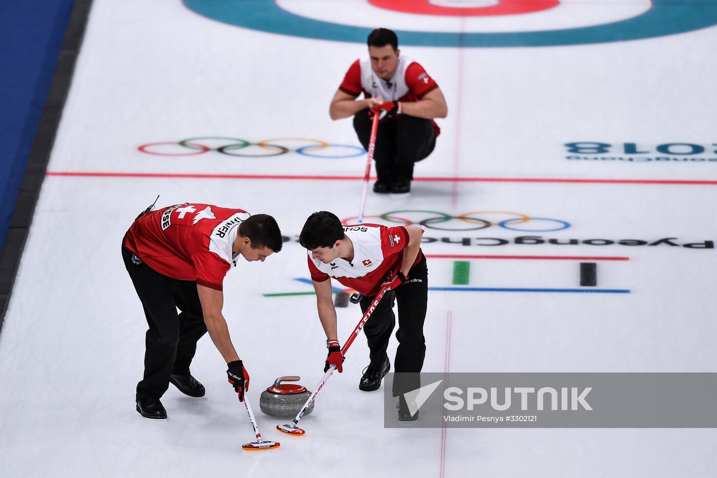 2018 Winter Olympics. Curling. Men. Day Five