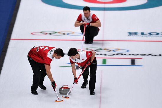2018 Winter Olympics. Curling. Men. Day Five