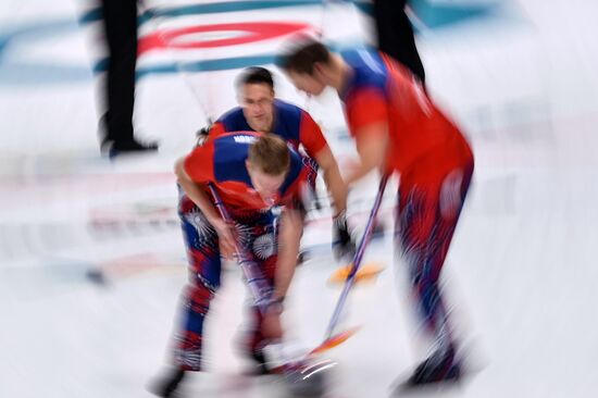 2018 Winter Olympics. Curling. Men. Day Five