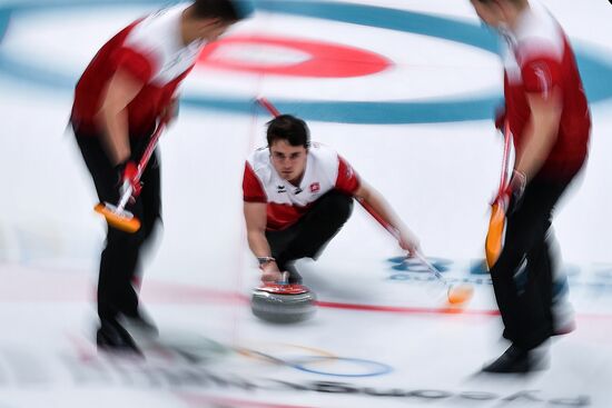 2018 Winter Olympics. Curling. Men. Day Five