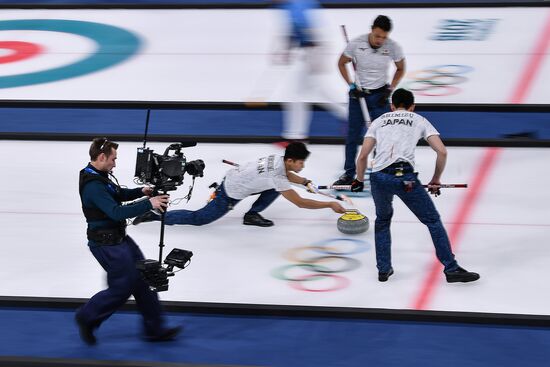 2018 Winter Olympics. Curling. Men. Day Five