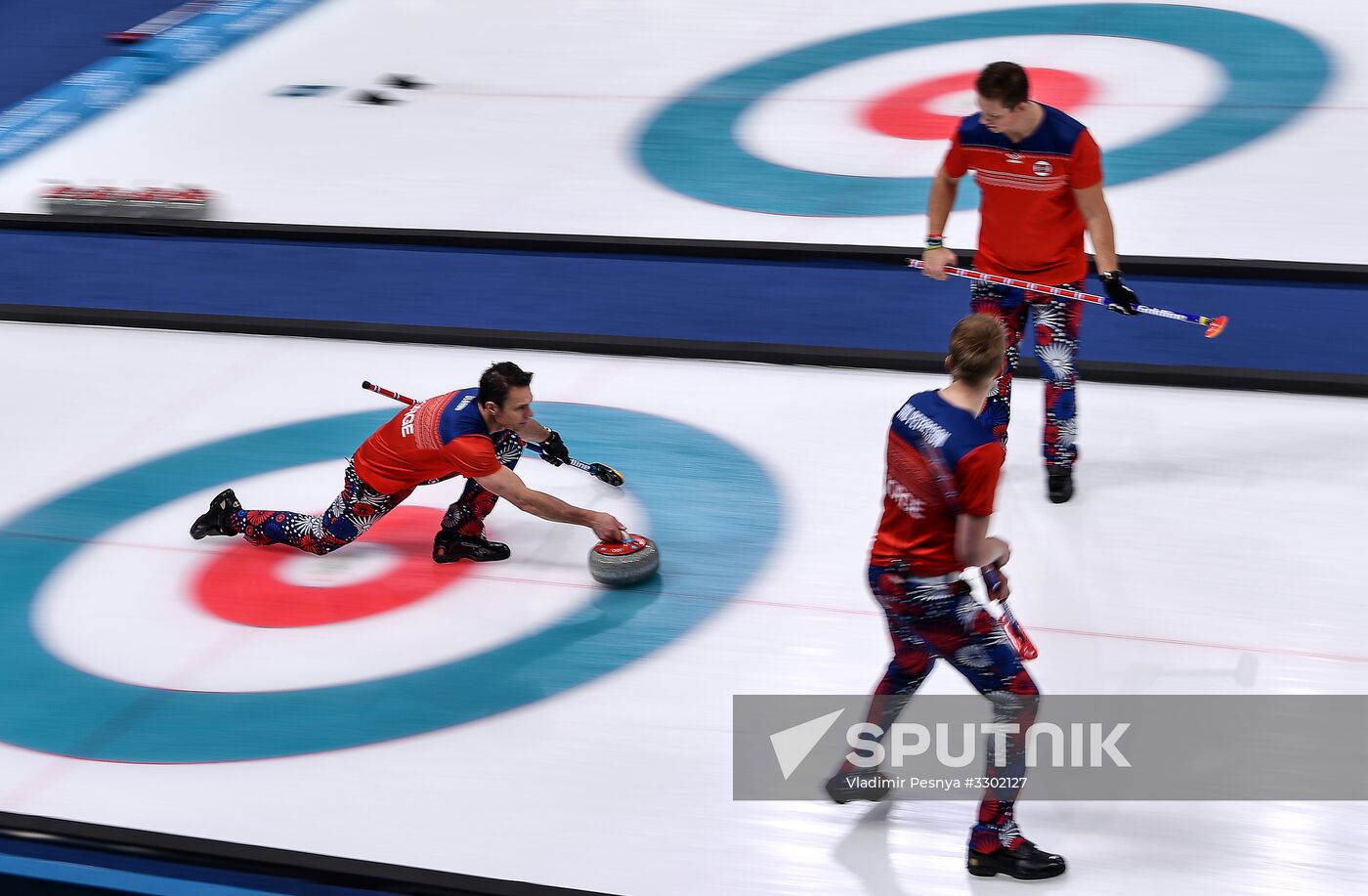2018 Winter Olympics. Curling. Men. Day Five