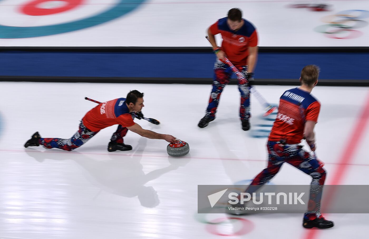 2018 Winter Olympics. Curling. Men. Day Five