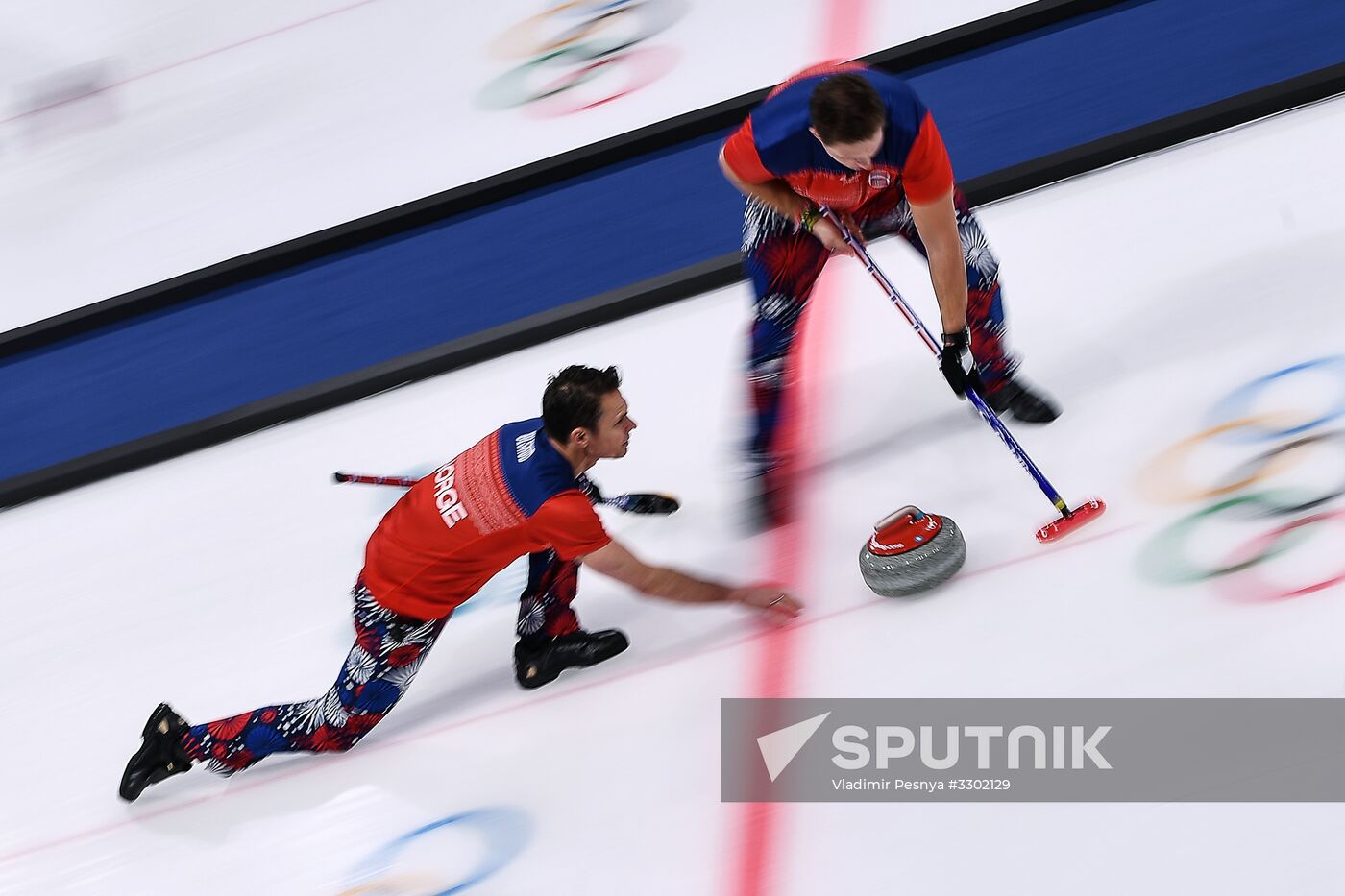 2018 Winter Olympics. Curling. Men. Day Five