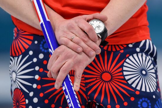 2018 Winter Olympics. Curling. Men. Day Five