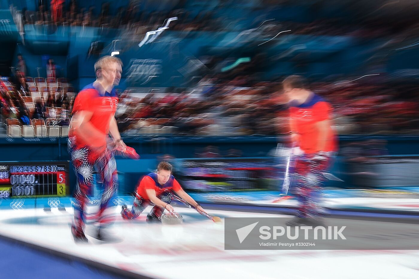 2018 Winter Olympics. Curling. Men. Day Five