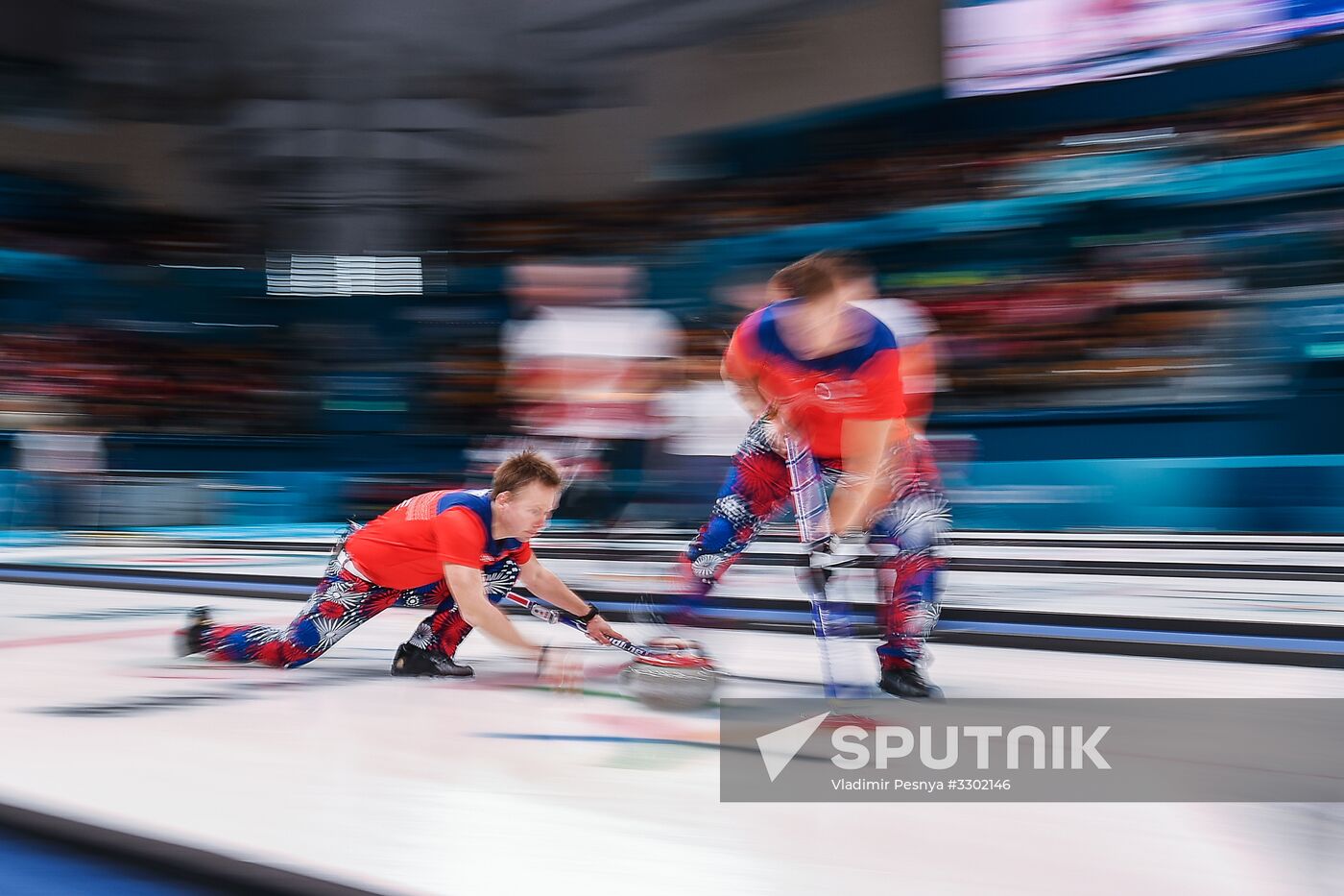 2018 Winter Olympics. Curling. Men. Day Five