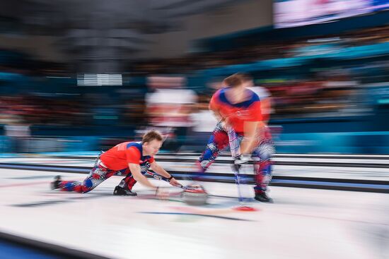 2018 Winter Olympics. Curling. Men. Day Five