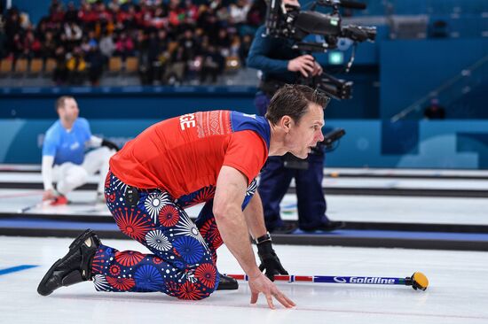 2018 Winter Olympics. Curling. Men. Day Five