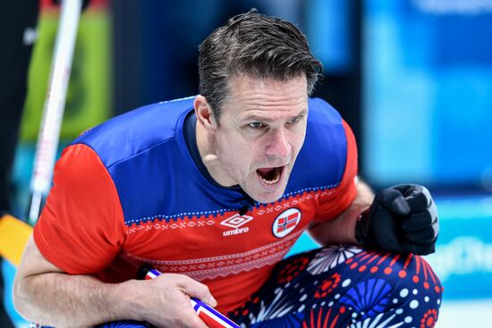 2018 Winter Olympics. Curling. Men. Day Five