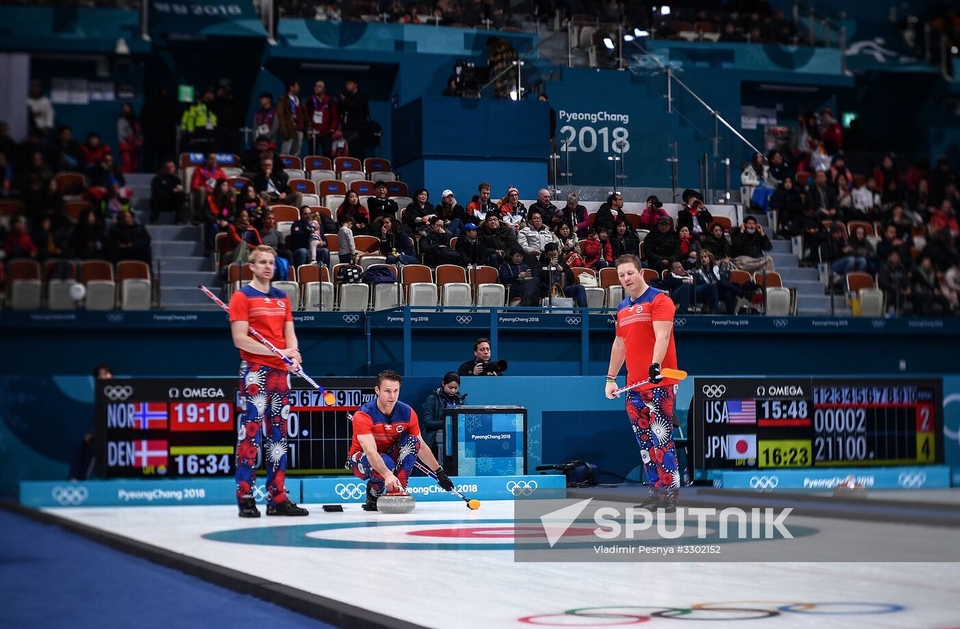 2018 Winter Olympics. Curling. Men. Day Five