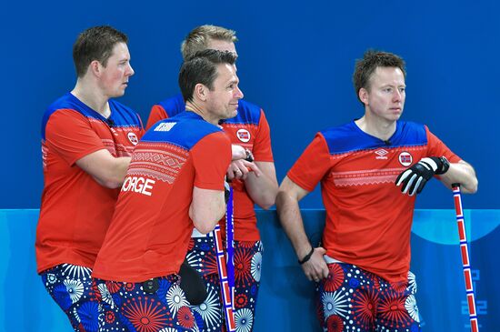 2018 Winter Olympics. Curling. Men. Day Five