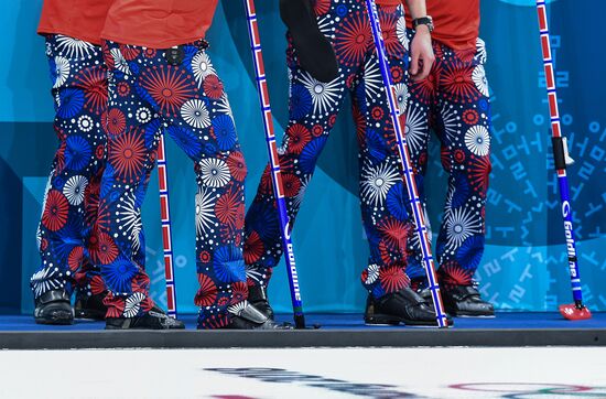 2018 Winter Olympics. Curling. Men. Day Five