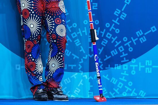 2018 Winter Olympics. Curling. Men. Day Five