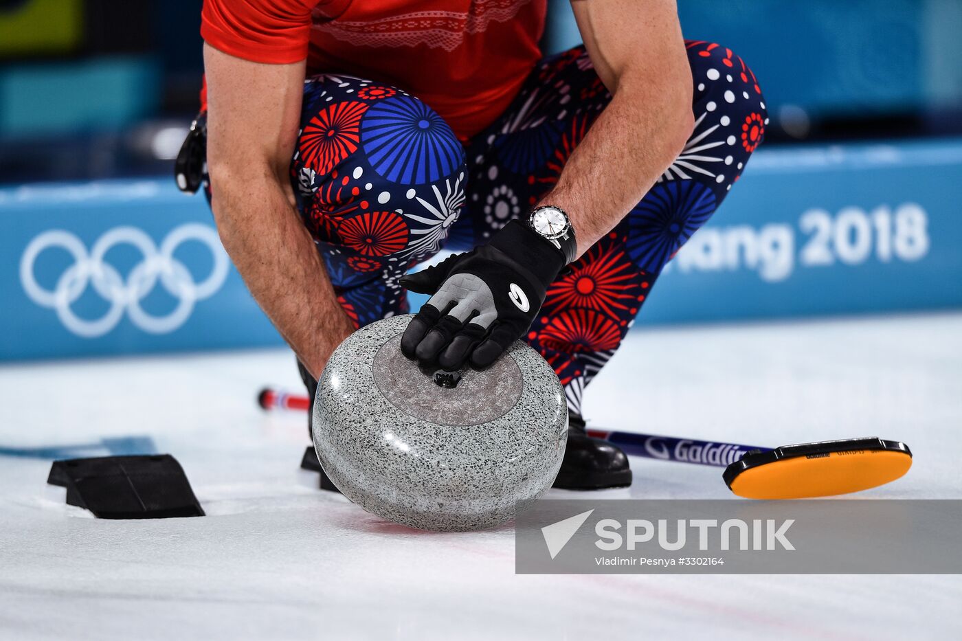 2018 Winter Olympics. Curling. Men. Day Five