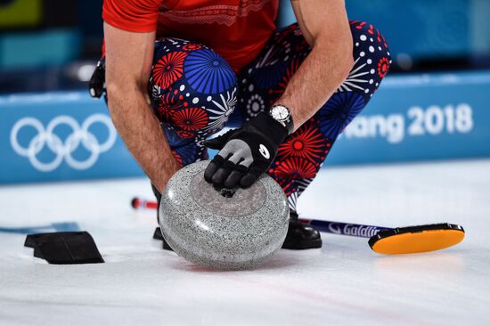 2018 Winter Olympics. Curling. Men. Day Five