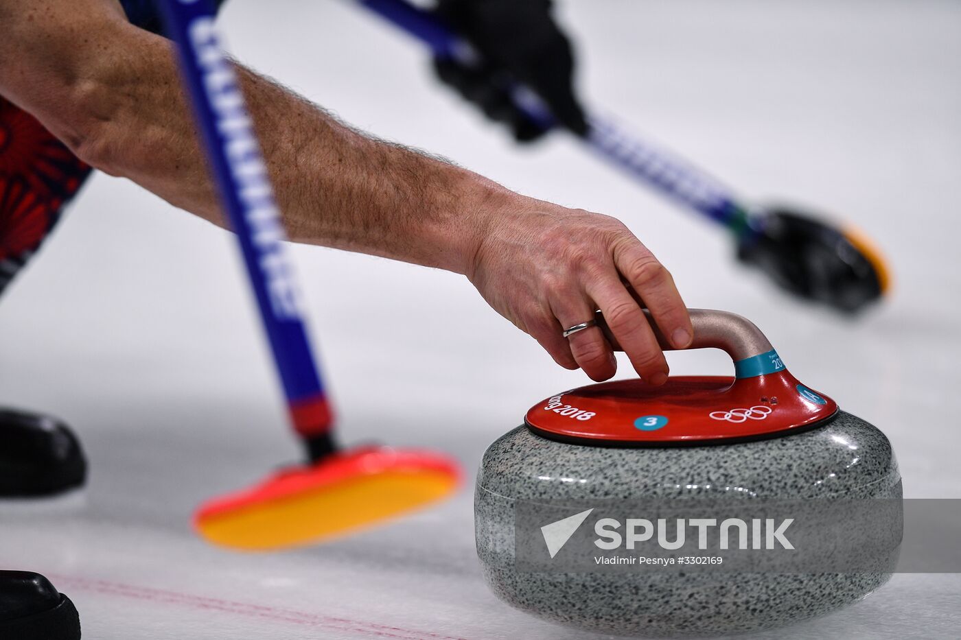 2018 Winter Olympics. Curling. Men. Day Five