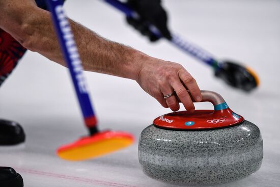 2018 Winter Olympics. Curling. Men. Day Five