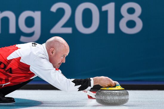 2018 Winter Olympics. Curling. Men. Day Five