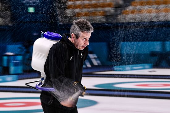 2018 Winter Olympics. Curling. Men. Day Five