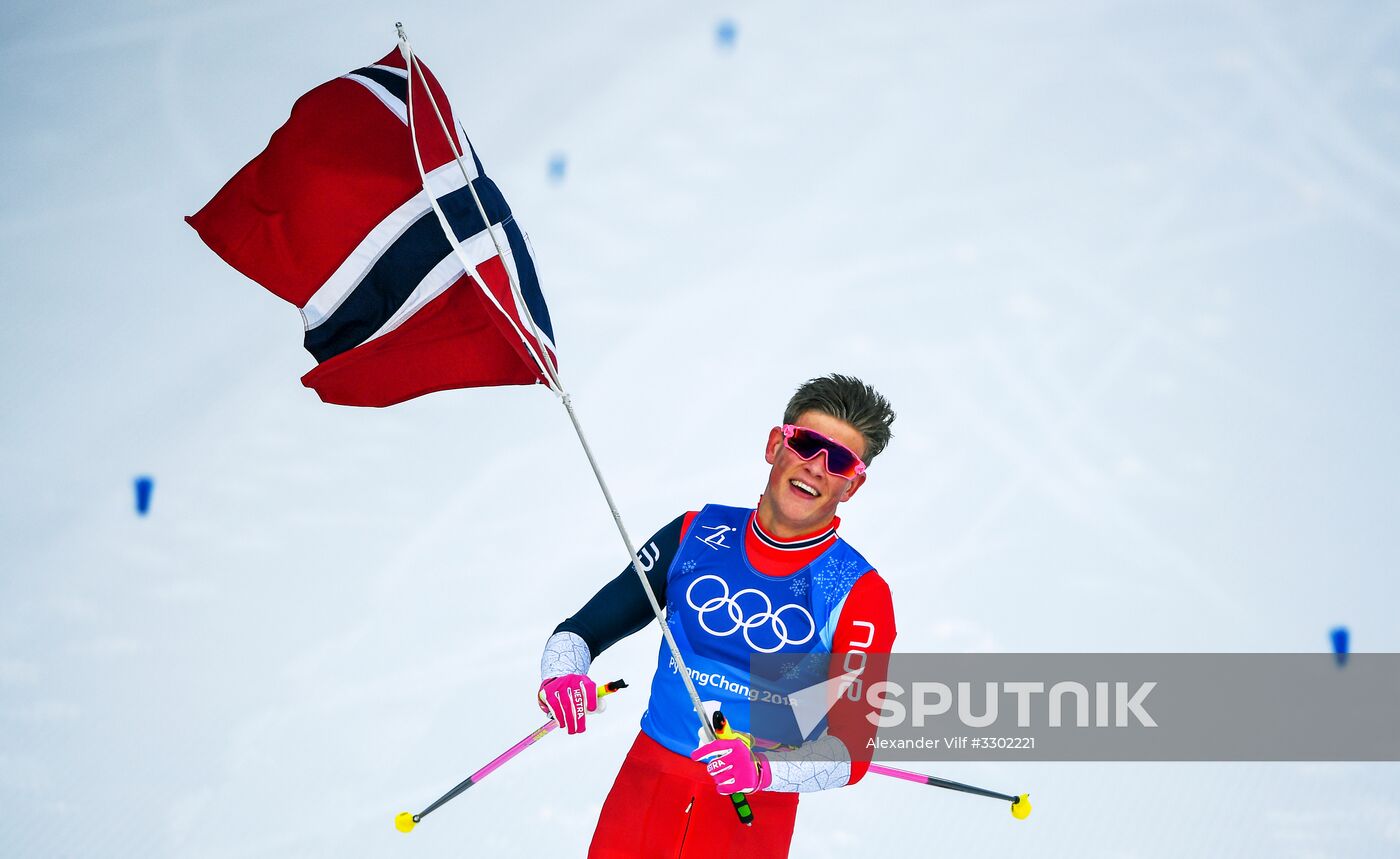 2018 Winter Olympics. Cross-country skiing. Men. Relay