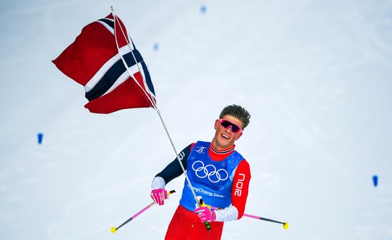 2018 Winter Olympics. Cross-country skiing. Men. Relay