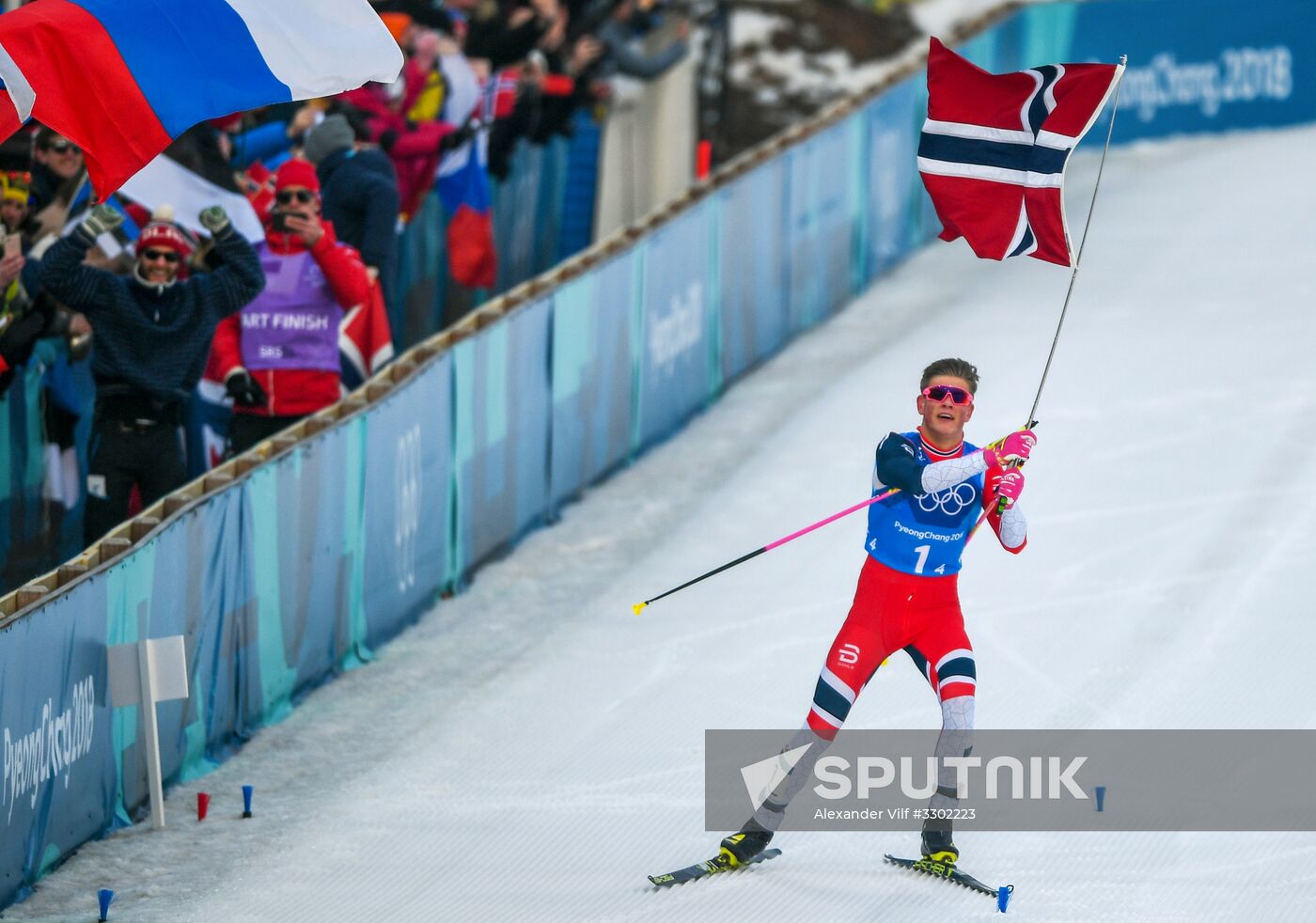 2018 Winter Olympics. Cross-country skiing. Men. Relay