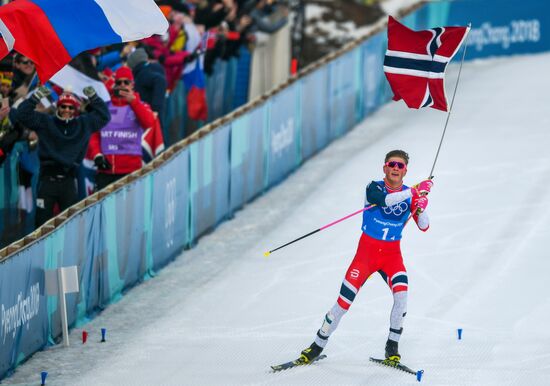 2018 Winter Olympics. Cross-country skiing. Men. Relay