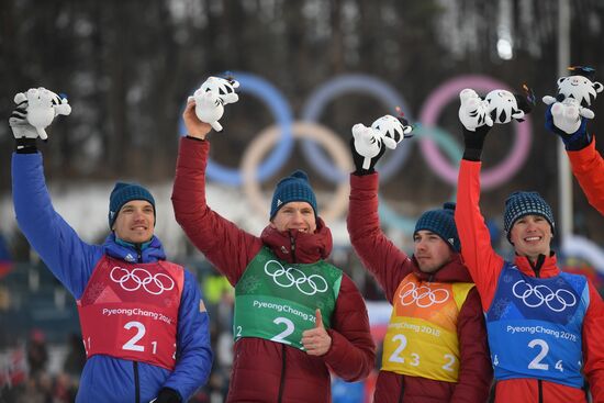 2018 Winter Olympics. Cross-country skiing. Men. Relay