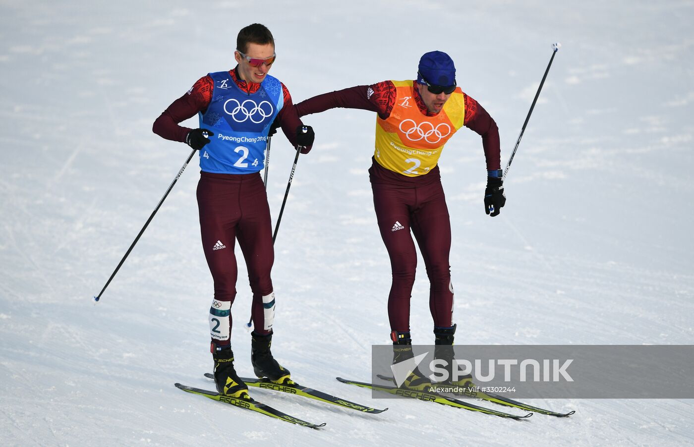2018 Winter Olympics. Cross-country skiing. Men. Relay