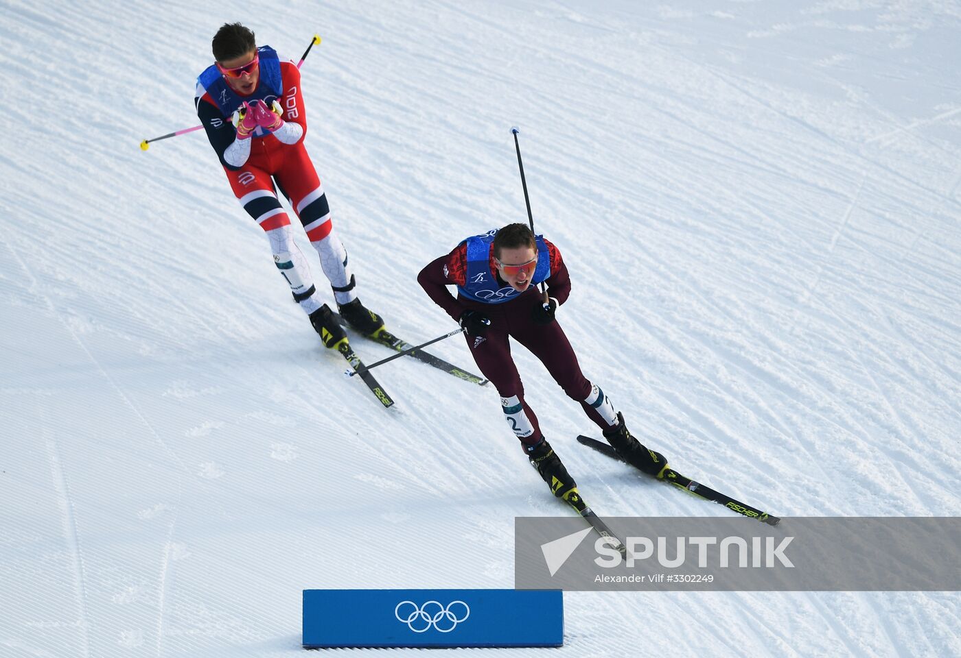 2018 Winter Olympics. Cross-country skiing. Men. Relay