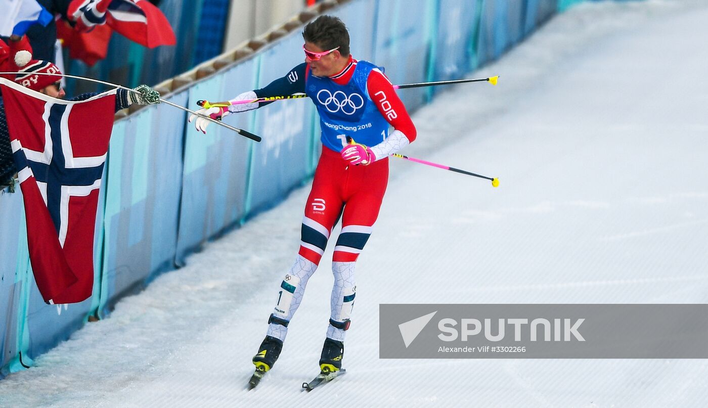 2018 Winter Olympics. Cross-country skiing. Men. Relay