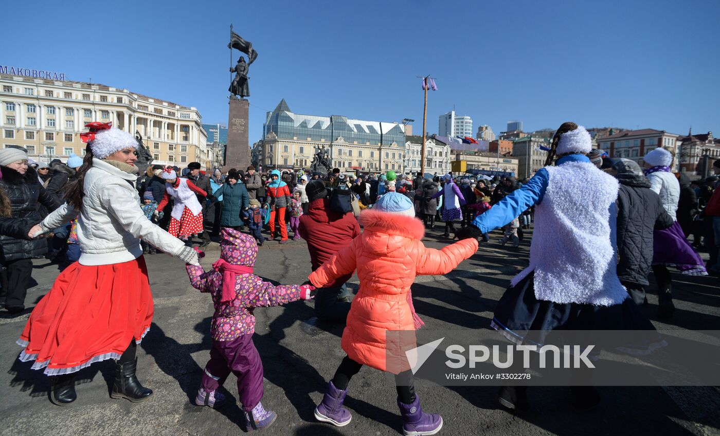 Celebration of Maslenitsa in Russian regions