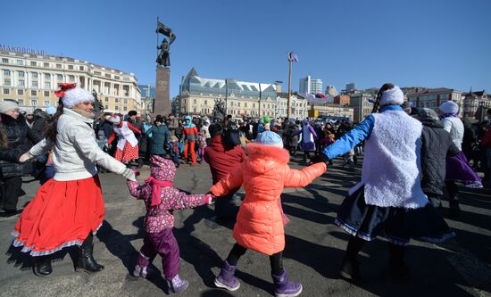 Celebration of Maslenitsa in Russian regions