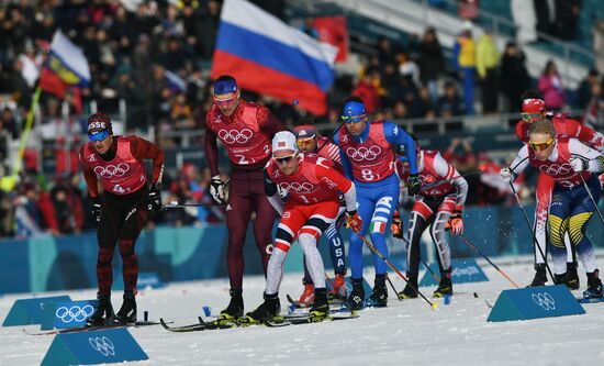 2018 Winter Olympics. Cross-country skiing. Men. Relay