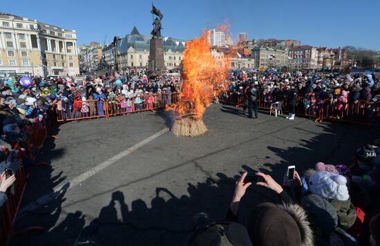 Celebration of Maslenitsa in Russian regions