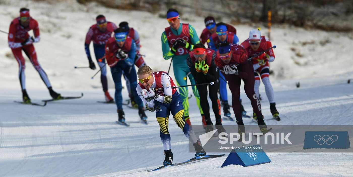 2018 Winter Olympics. Cross-country skiing. Men. Relay