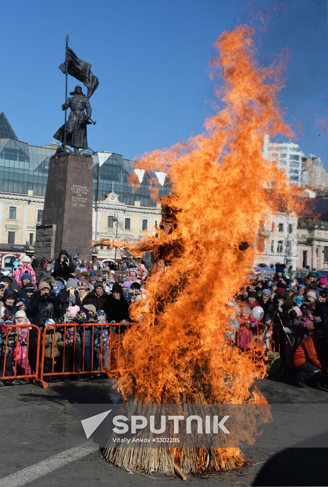 Celebration of Maslenitsa in Russian regions