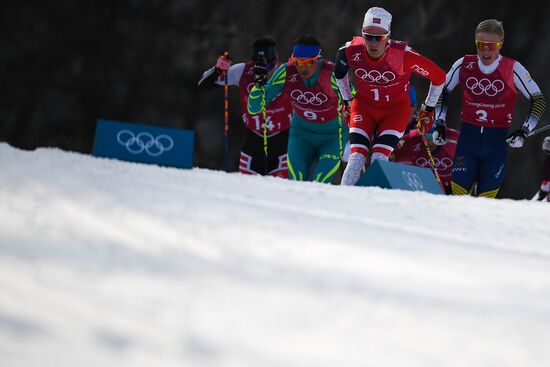 2018 Winter Olympics. Cross-country skiing. Men. Relay